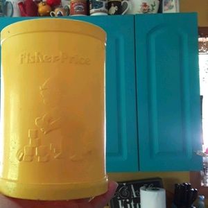 🎍Vintage Yellow Fisher Price 1024 Bucket